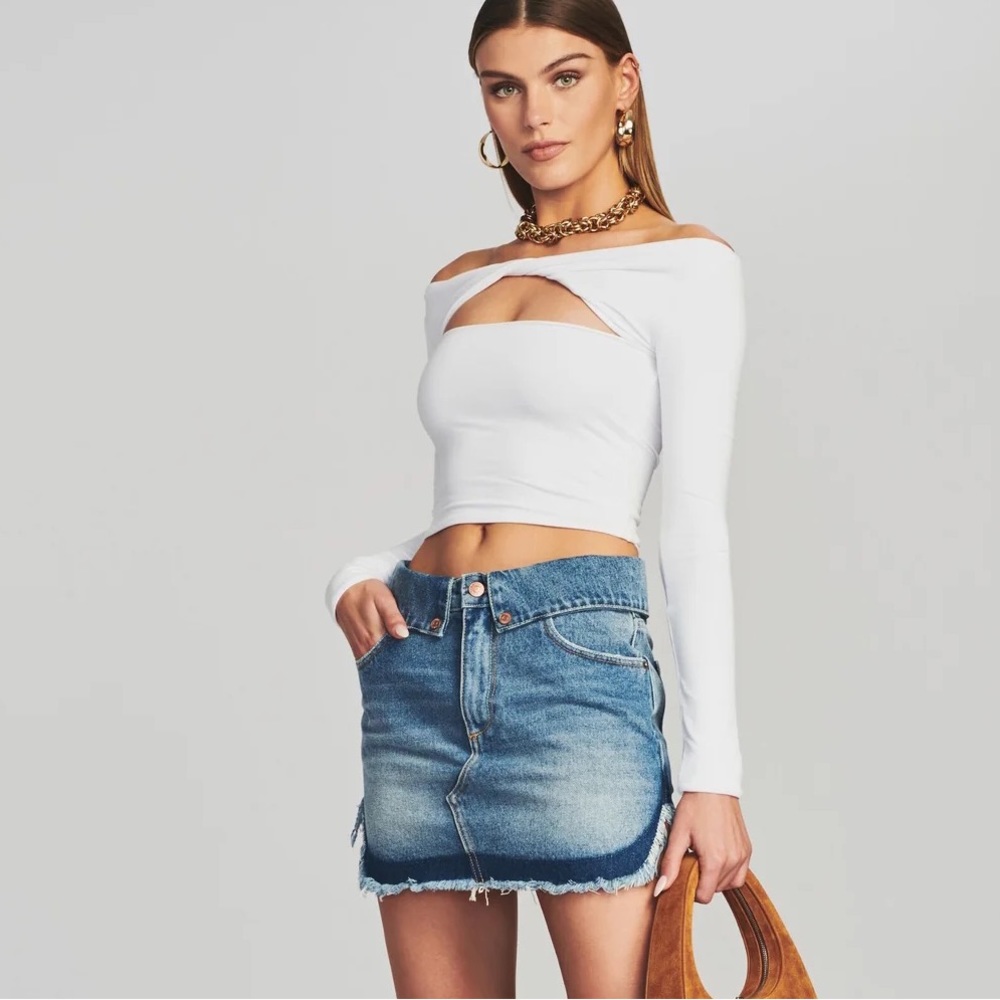 NWT SER.O.YA Women's Holly Denim Skirt size 25‎ - Picture 6 of 15